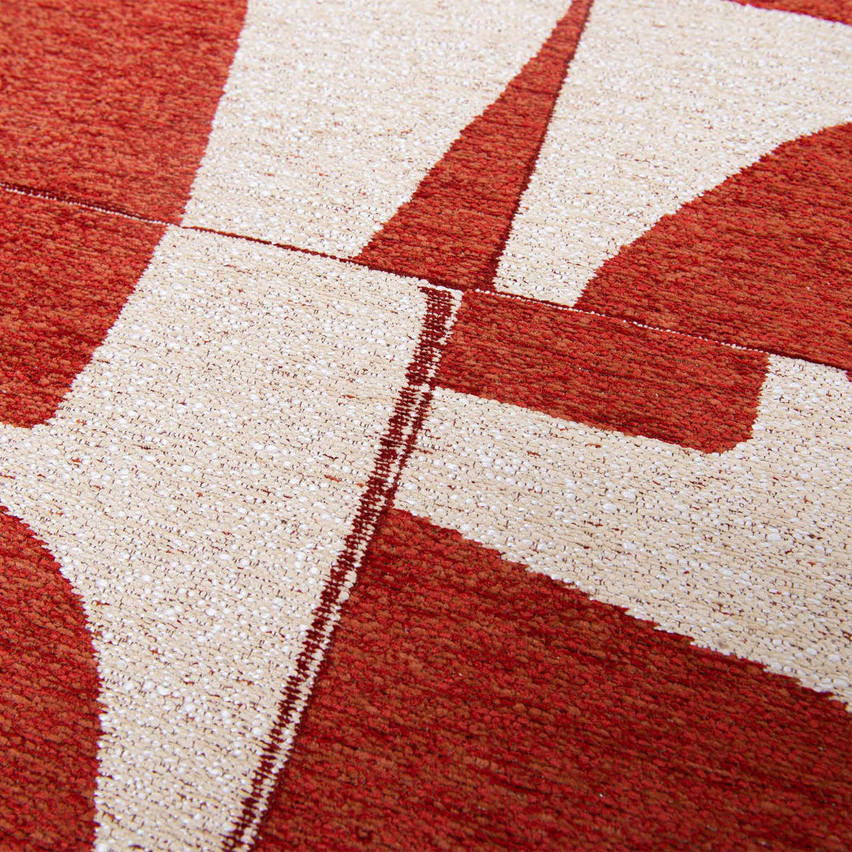 TEPPICH Rust Craft 140/140 cm - Rot, Textil (140/140cm) - Louis De Poortere