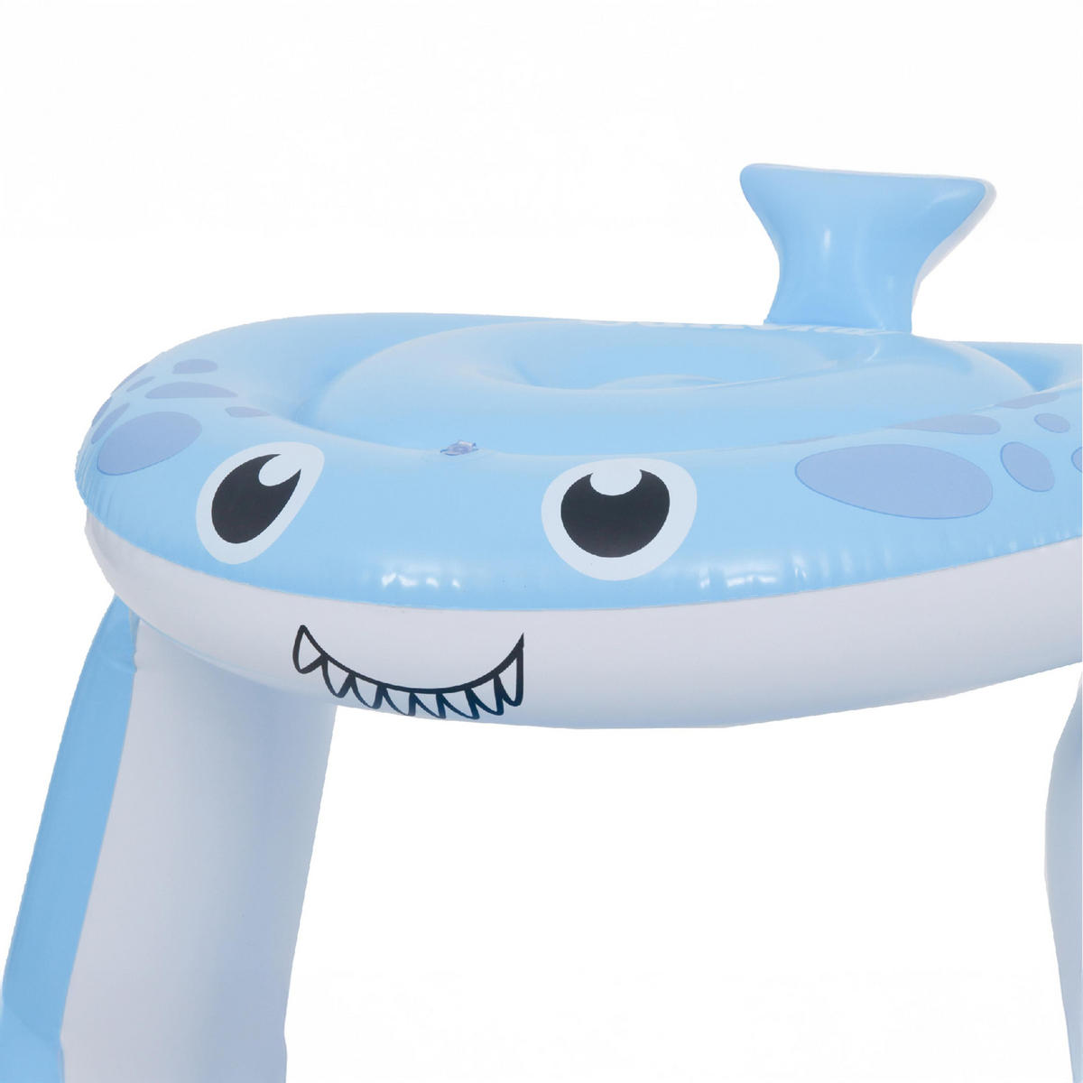 PLANSCHBECKEN Hai mit Dach 95 x 95 x 102 cm blau Baby Spielpool - Blau, Kunststoff (95/95cm) - Avenli