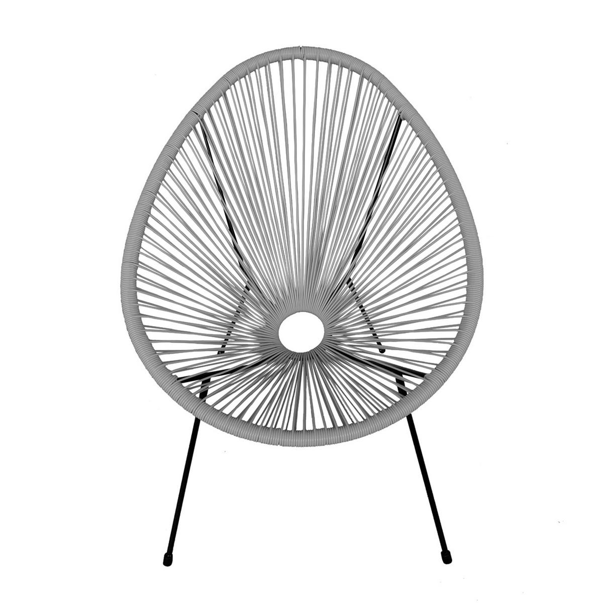 SESSEL Acapulco Grau 2er-Set - Grau, Kunststoff (78/89/92cm) - Happy Garden