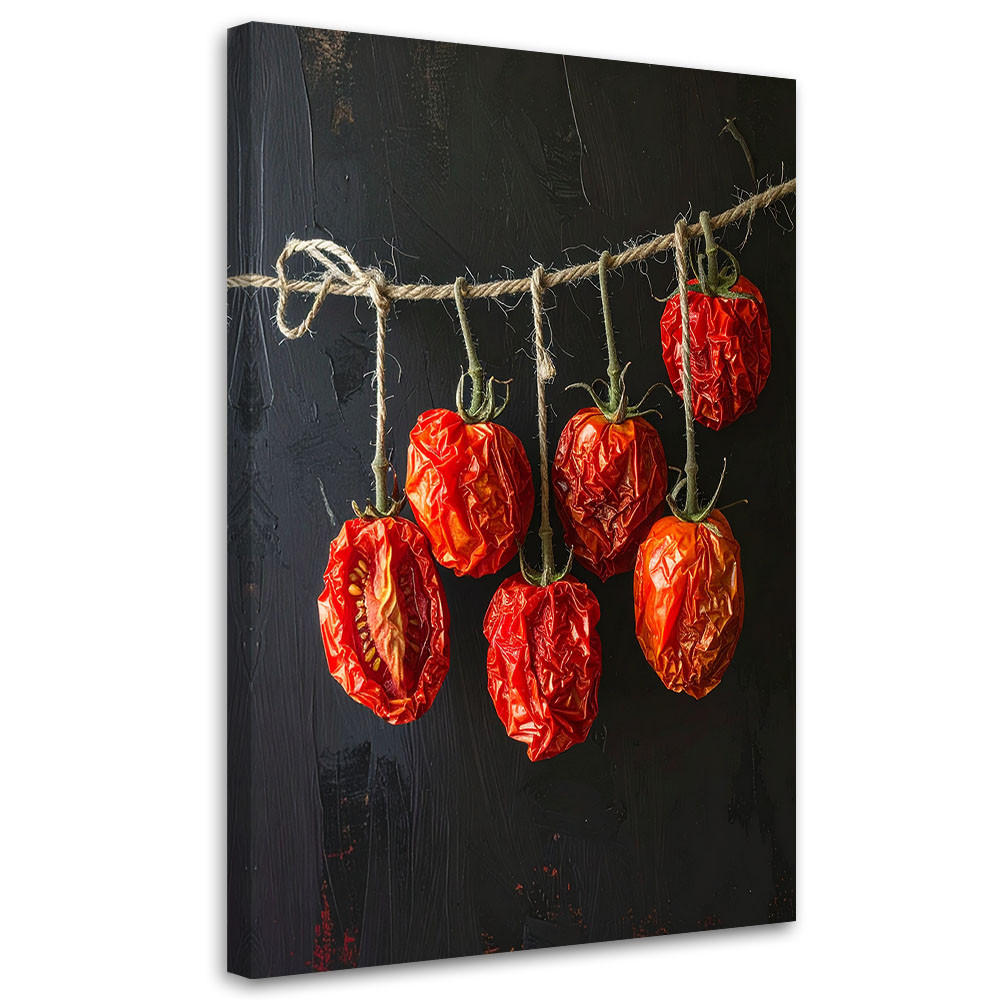 LEINWANDBILD Essen & Trinken 80x120cm - Rot, Textil (80/120cm) - Feeby