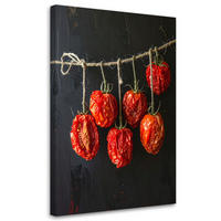 LEINWANDBILD Essen & Trinken 80x120cm - Rot, Textil (80/120cm) - Feeby