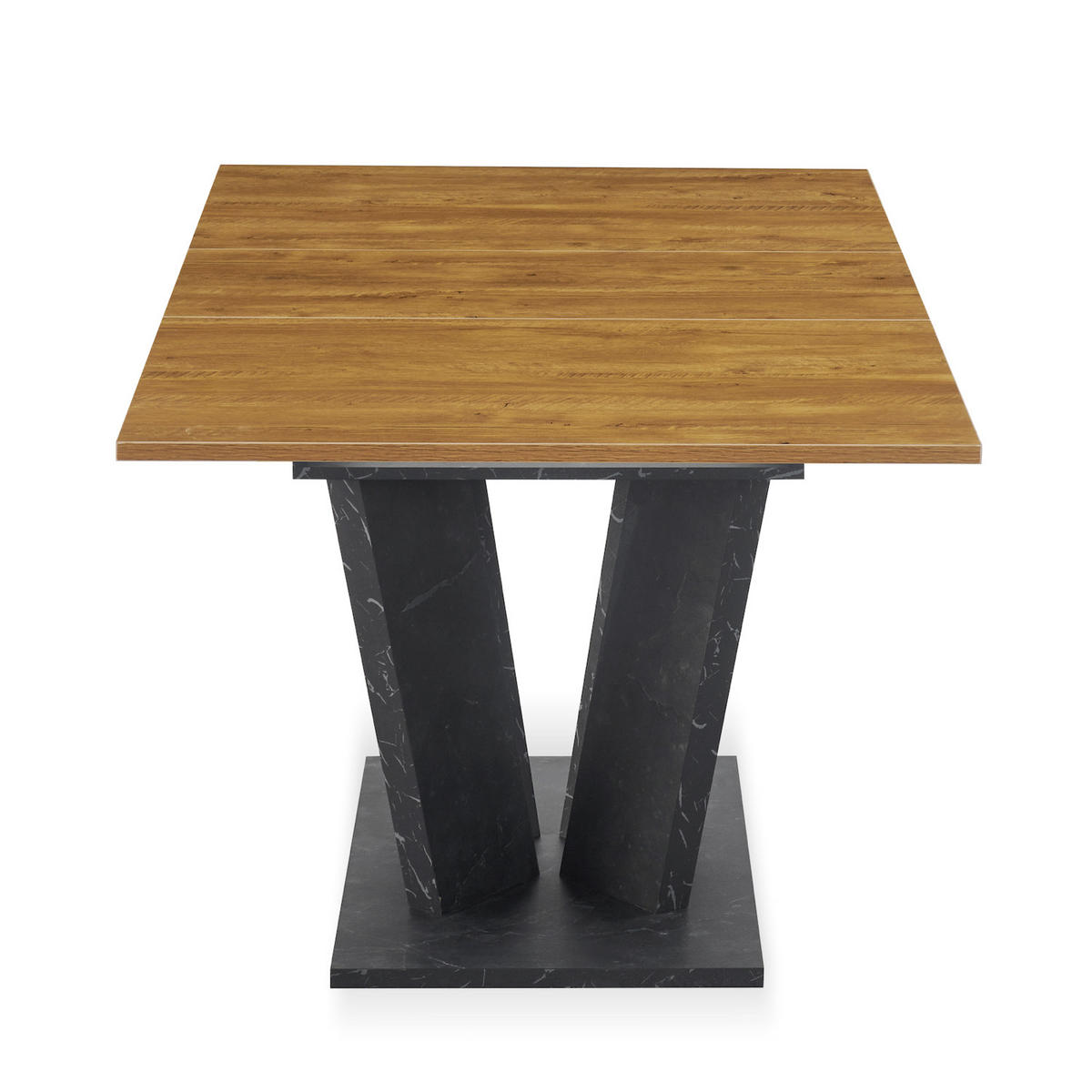 ESSTISCH WILLEM 120-160/80/76 cm - Wildeiche/Anthrazit, Holzwerkstoff (80/120/76cm) - B&D Home