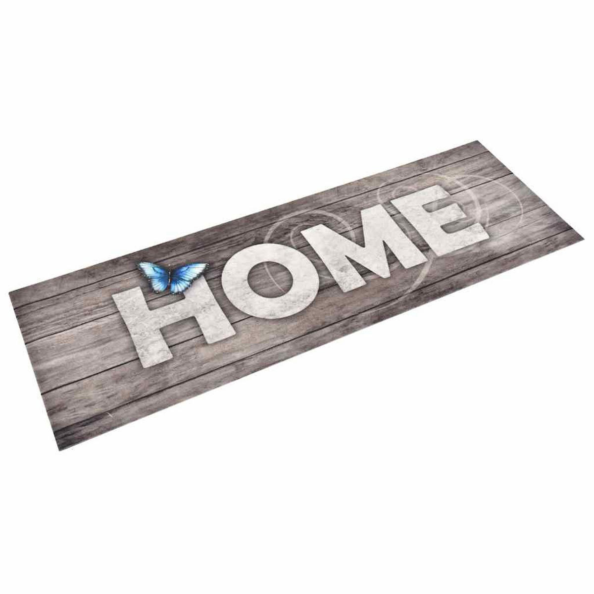 KÜCHENBODENMATTE Waschbar Home 60/180 Cm - Grau, Textil (60/180cm) - vidaXL