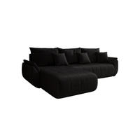 ECKSOFA Mit Schlaffunktion Und Bettkasten TOKYO, Stoff MONOLITH, Anthrazit, Links - Anthrazit, Holz (280/190cm) - Kaiser Möbel