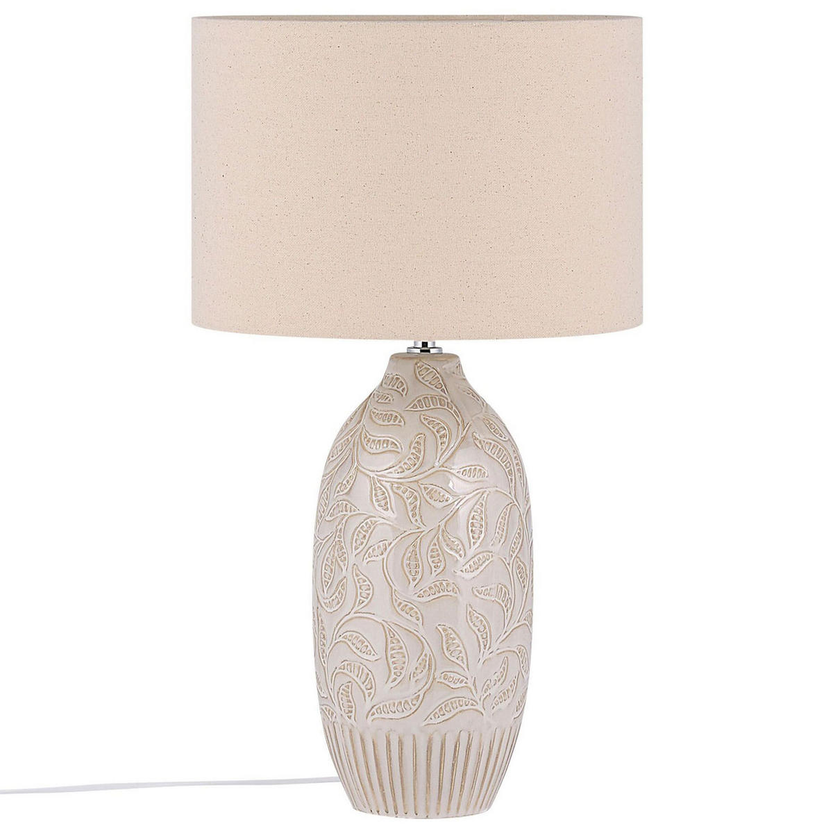TISCHLAMPE Salza 32/32/57 cm - Beige, Keramik (32/32/57cm) - Beliani