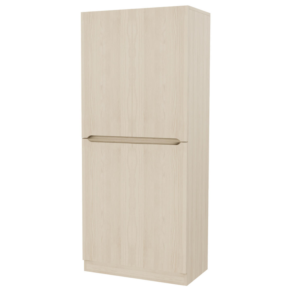 OMARA za oblačila 70/40/170 cm z dvokrilnimi vrati, prostornimi predali in enostavno montažo, Naravna barva lesa - naravne barve, les (70/170/40cm) - Redom