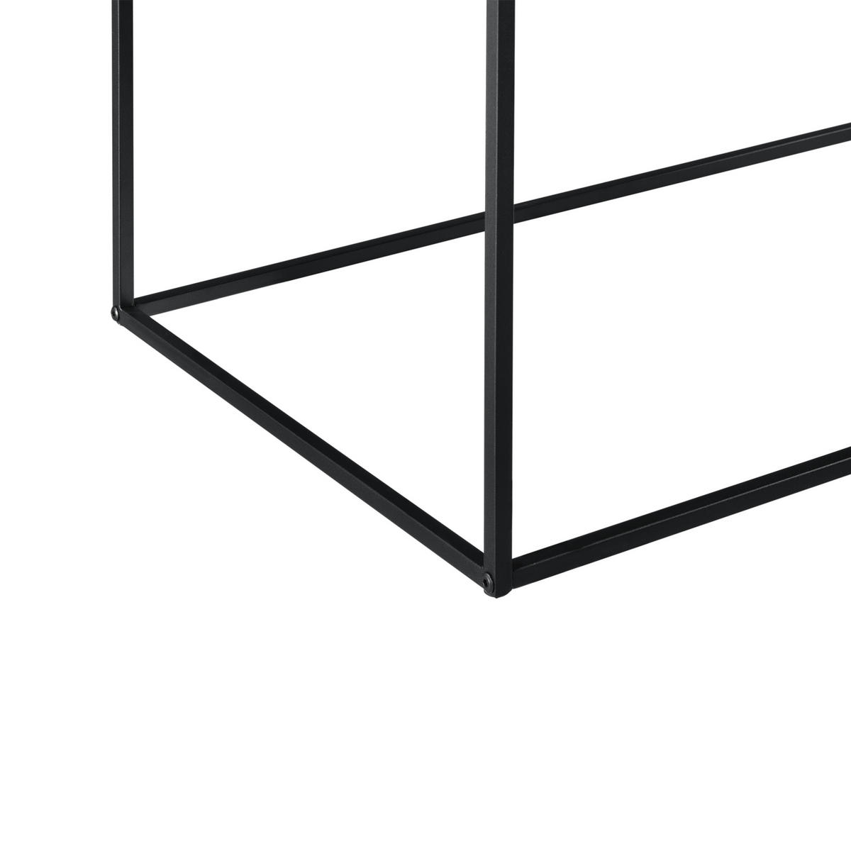 KONSOLENTISCH Montolivet - Schwarz, Metall (50/110/40cm) - [en.casa]