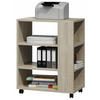DRUCKERTISCH Sonoma Eiche 60/40/74 cm mit Rollen - Sonoma Eiche, Holzwerkstoff (60/74/40cm) - Matkam Möbel