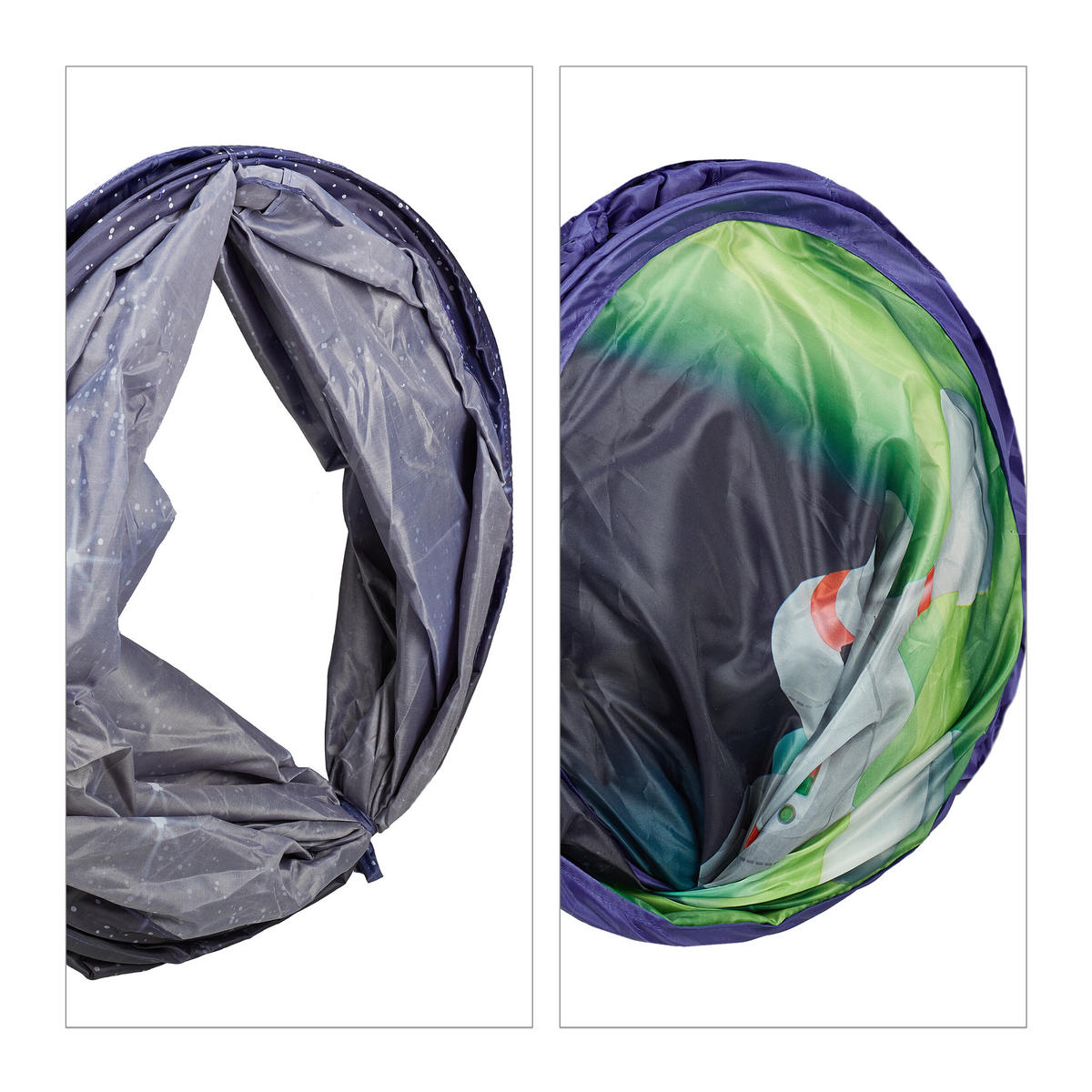 SPIELZELT - Multicolor, Textil/Metall (170/90/100cm) - Relaxdays
