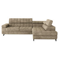 ECKSOFA Nord, Seite: Rechts - Schwarz/Sahara, Holz/Textil (264/203cm) - MIRJAN24