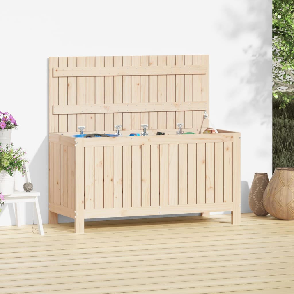 GARTENTRUHE 115x49x60 cm Massivholz Kiefer - Kieferfarben, Holz (115/60/49cm) - furnicato