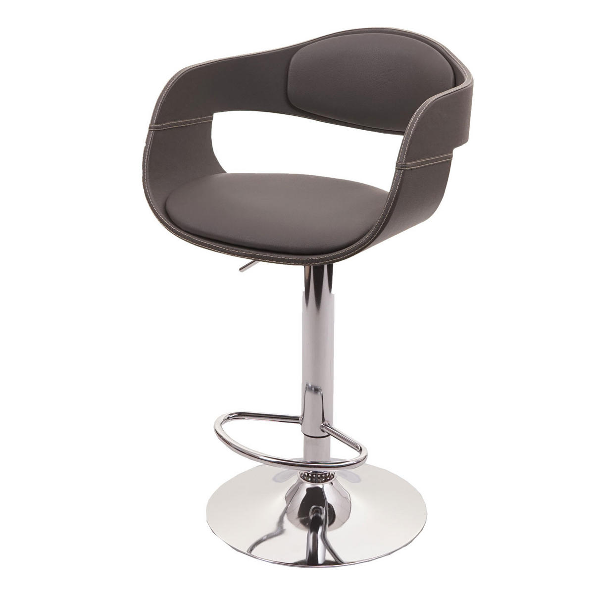 BARHOCKER A47B Grau - Grau, Textil (49/107/49cm) - MCW