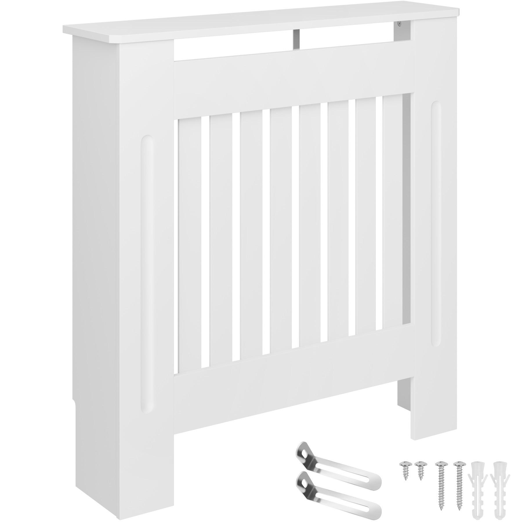 HEIZKÖRPERABDECKUNG Vila,optimale Luftzirkulation,weiß - Weiß, Holz (19/78/82cm) - tectake