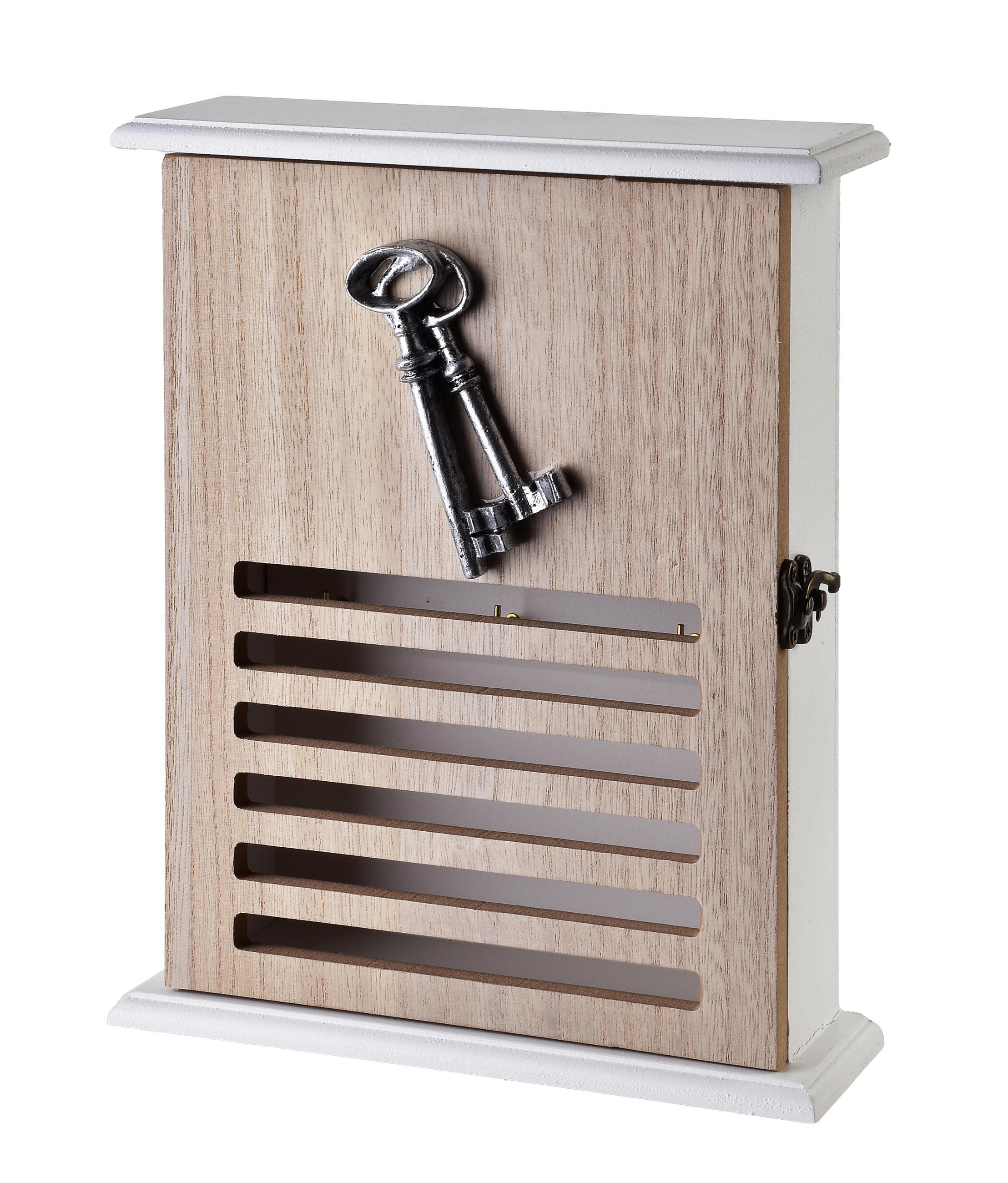SCHLÜSSELKASTEN Stacy Braun 27/21/7 cm Holz - Braun, Holz (21/7/27cm) - Mondex