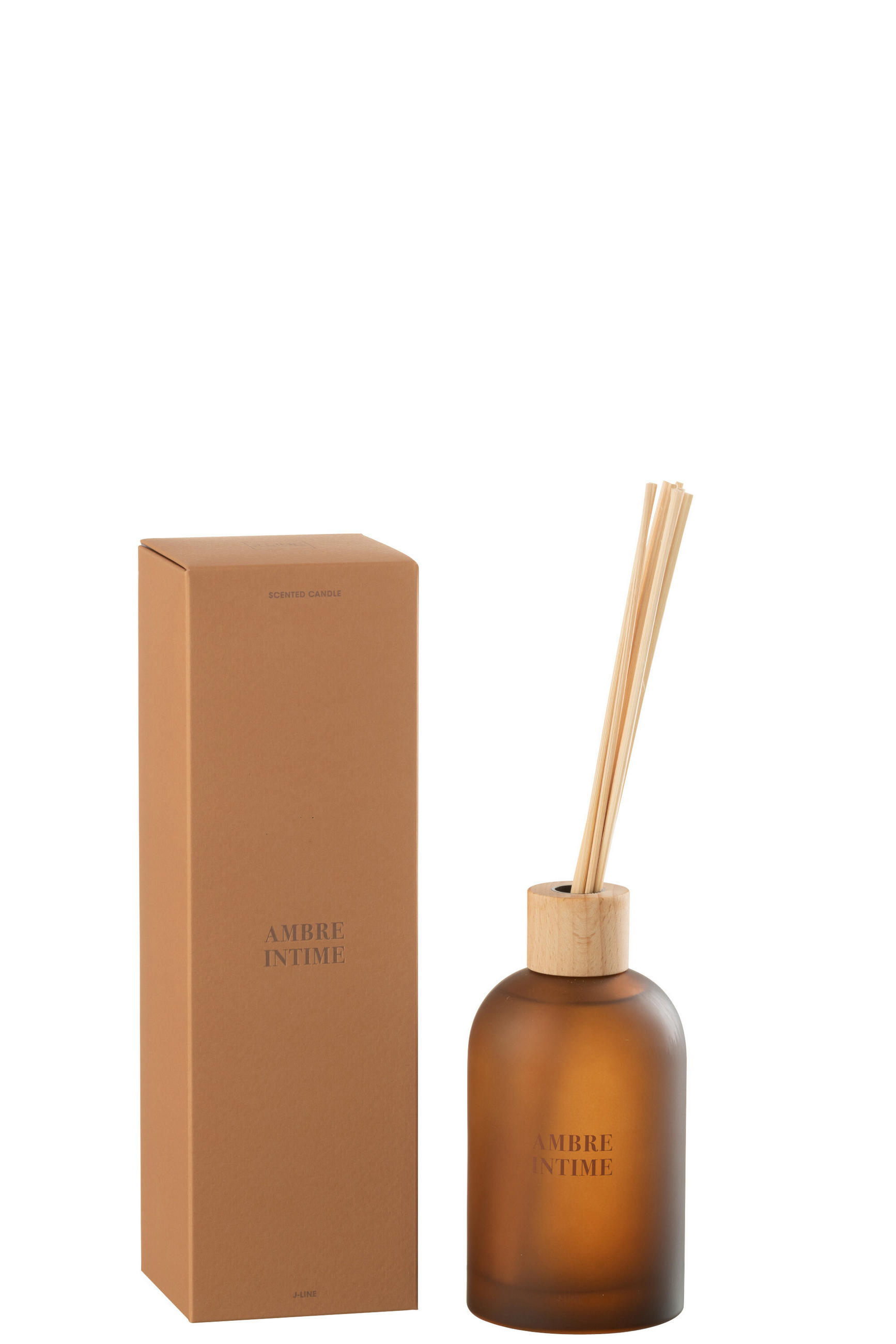 DUFTSPENDER HAUSPARFUM ACCORDS ESSENTIELS - Gelb - 250 ml - Cognac, Paraffin (7.5/27.5/7.5cm) - J-Line