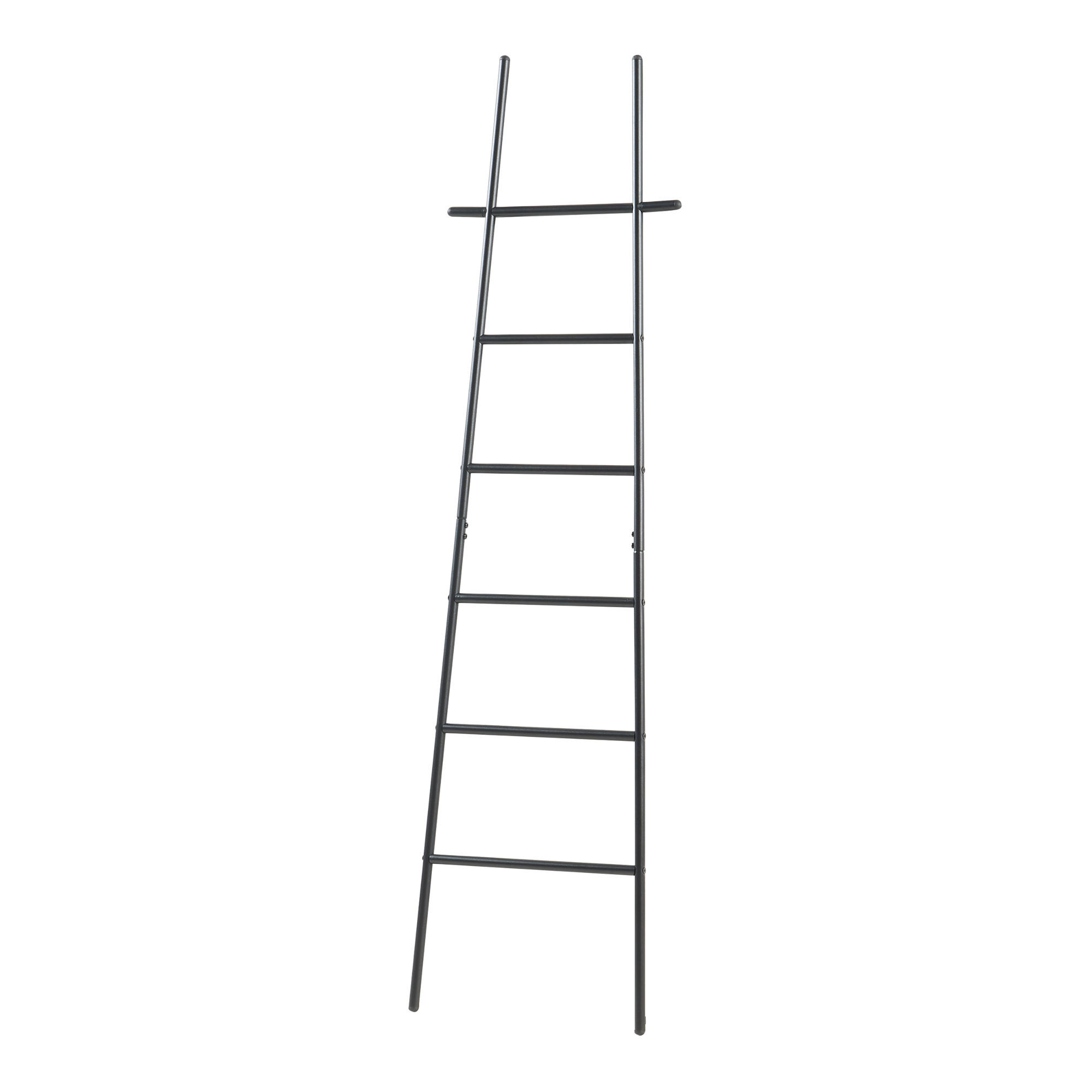 HANDTUCHLEITER Øyer - Schwarz, Metall (45/170/2cm) - [en.casa]