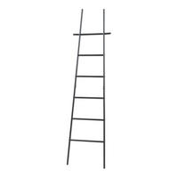 HANDTUCHLEITER Øyer - Schwarz, Metall (45/170/2cm) - [en.casa]