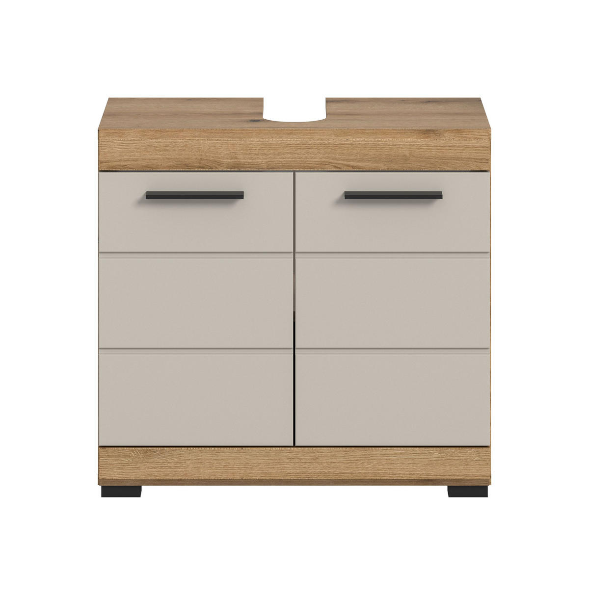 WASCHBECKENUNTERSCHRANK SCOUT (B/H/T: ca. 60/56/34 cm) in Evoak Oak Nachbildung/- - Eichefarben, Holz (60/56/34cm)