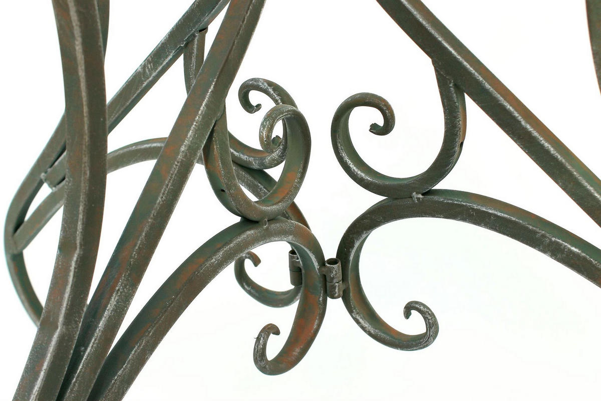 WANDTISCH Halbrund aus Metall 90 cm - Grün, Metall (46/90/74cm) - DanDiBo