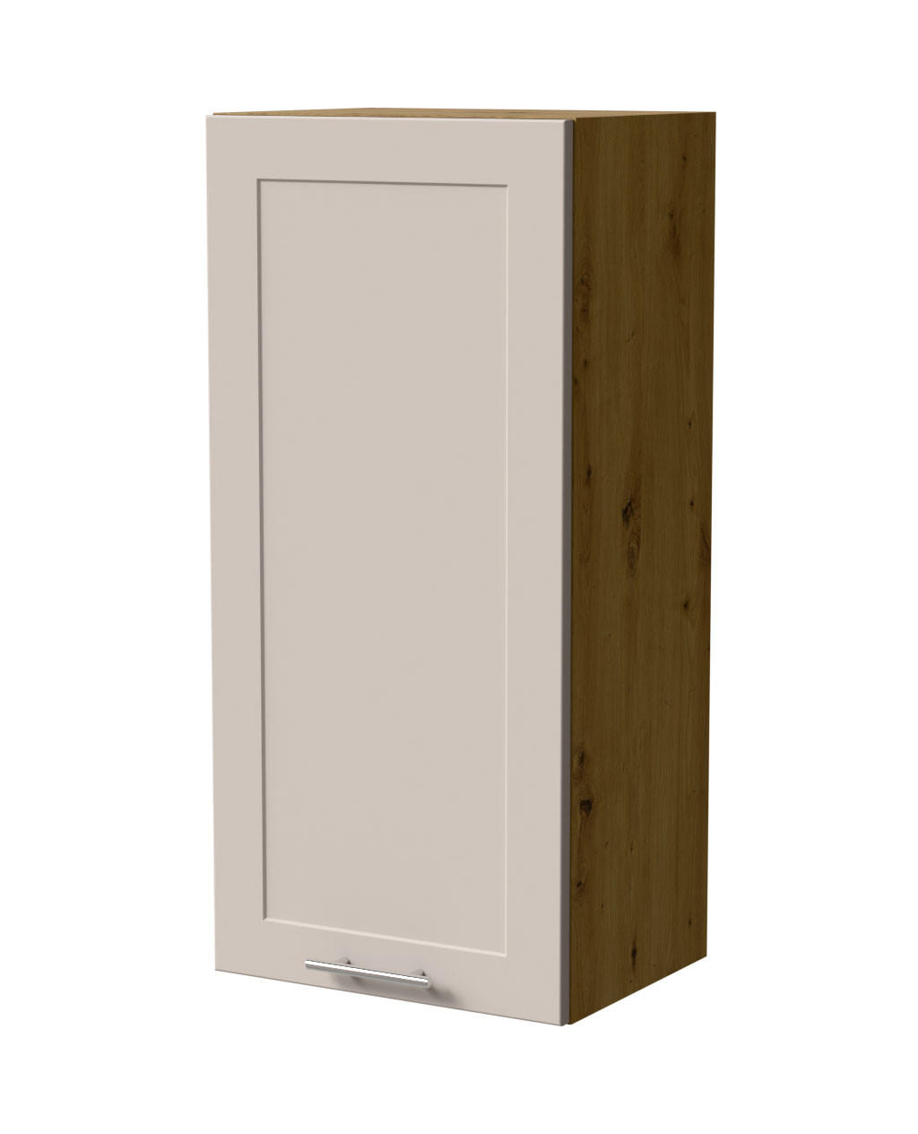 HÄNGESCHRANK Oslo W4/45 Eiche Artisan / Kaschmir Matt 45 / 32,5 / 96cm - Kaschmir/Eiche Artisan, Holz/Holzwerkstoff (45/96/32.5cm) - Feldmann-Wohnen