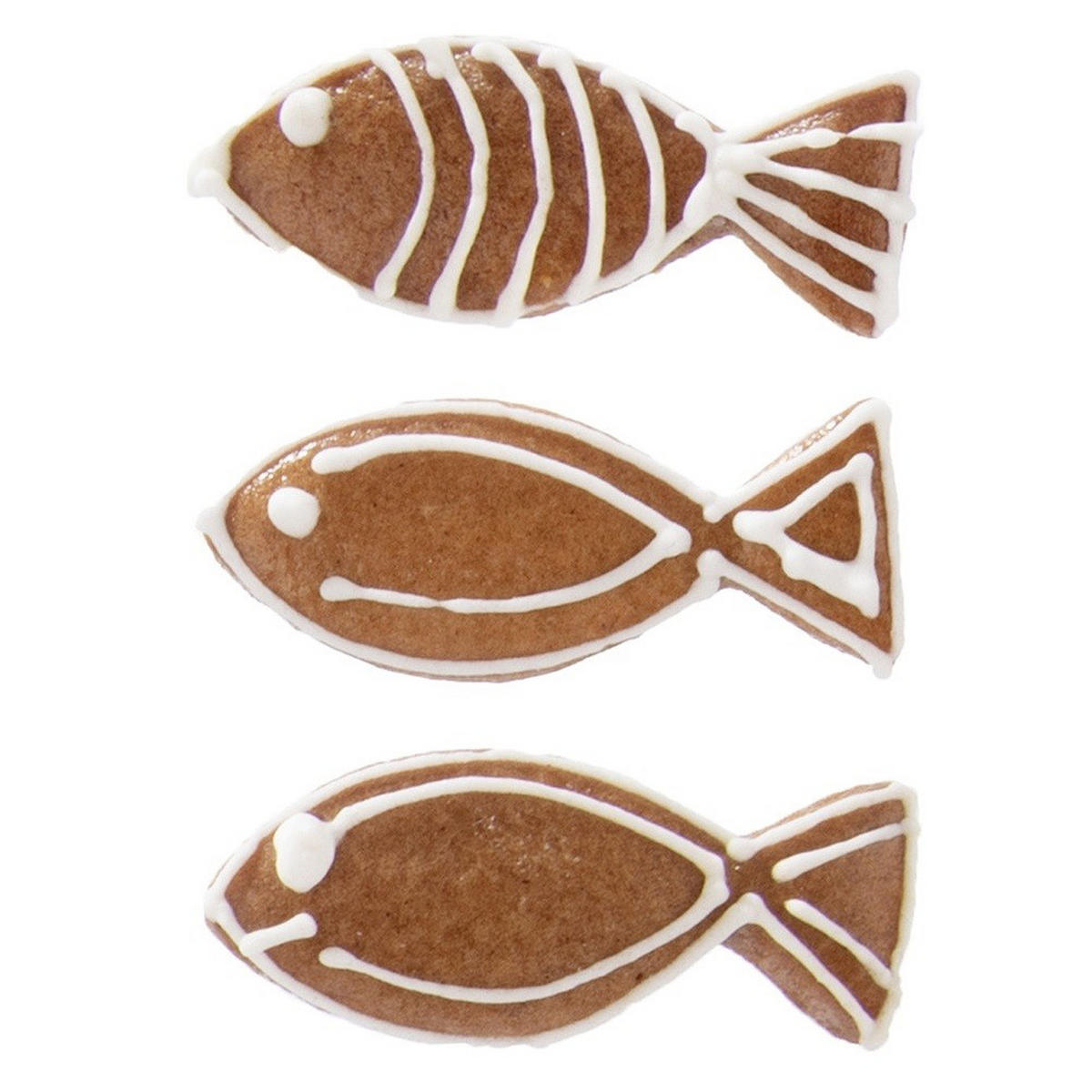 AUSSTECHFORM Fisch mini 5 cm Silber - Silberfarben, Metall (2/1.5/5cm) - Orion 