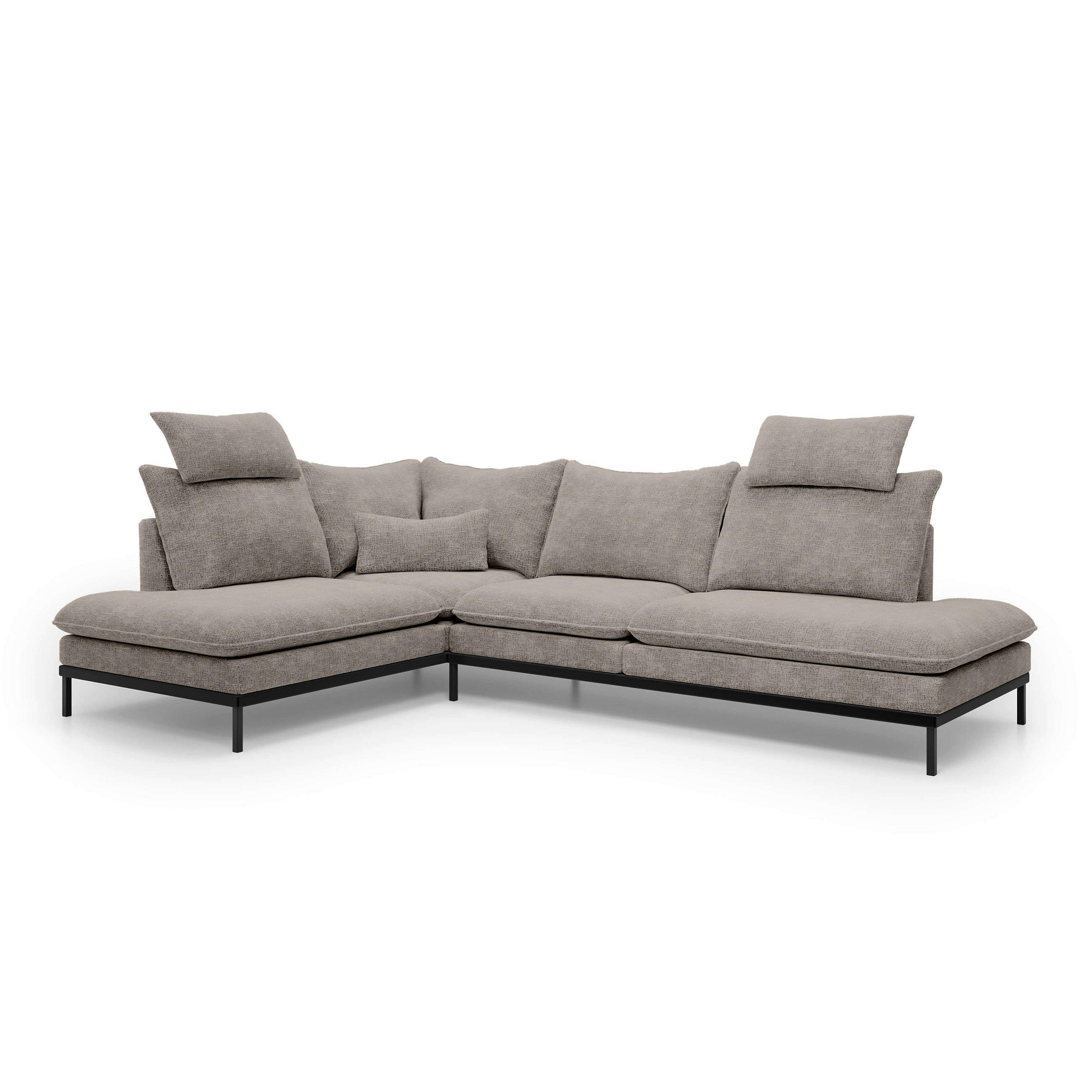ECKSOFA Leafy Multicolor 293 cm - Multicolor, Textil (293/90/198cm) - Pillovely