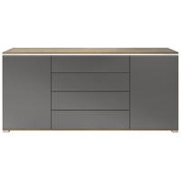 SIDEBOARD Faro Anthrazit matt - Anthrazit, Holzwerkstoff (166.5/75.5/35cm) - Vladon
