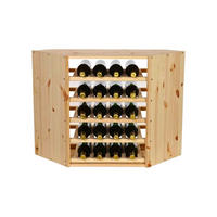WEINREGAL Vincellar Mod 60x30x30 cm Eckmodul Für 18 Flaschen Massives Kiefernholz Natur - Naturfarben, Holz (30/60/30cm) - PROREGAL