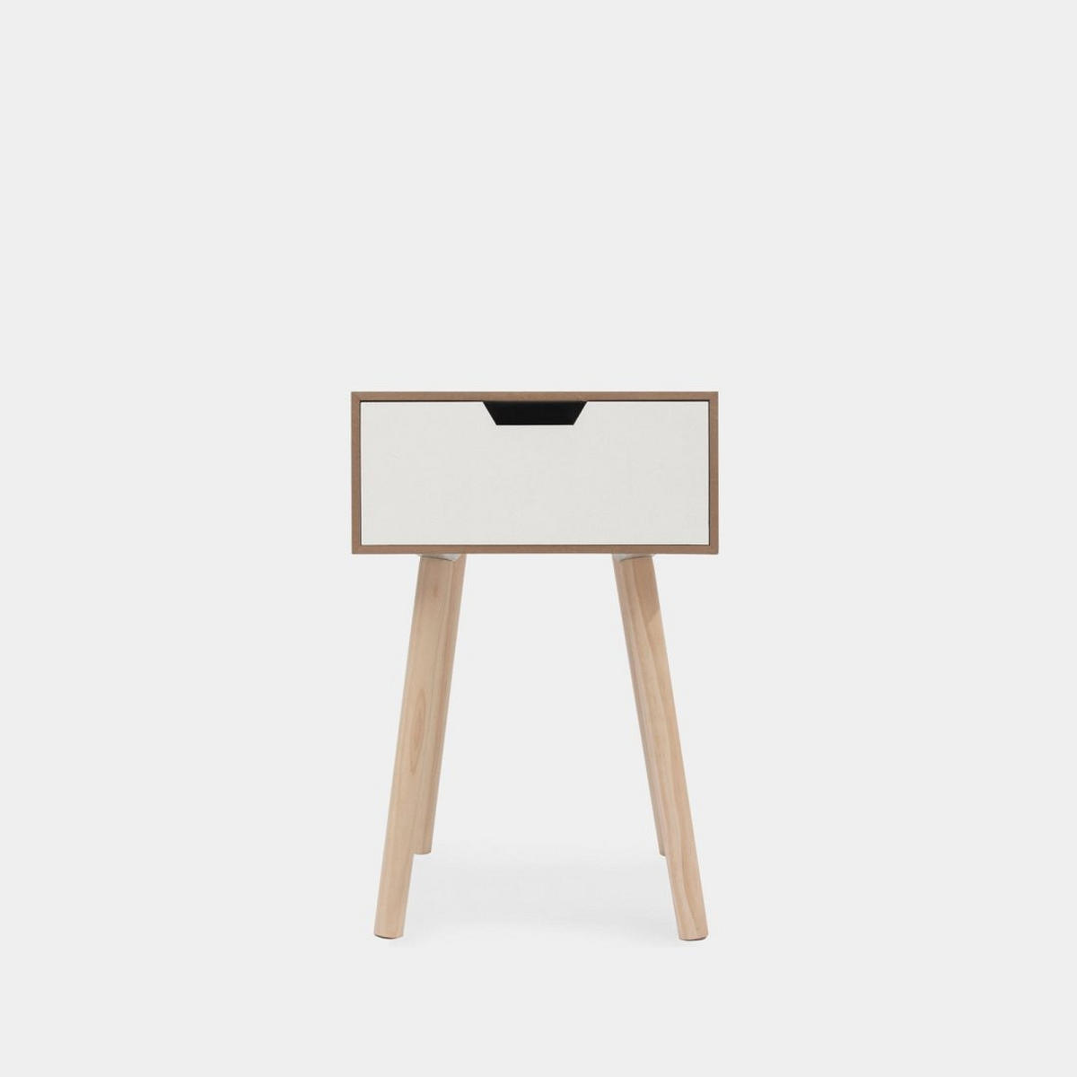 NACHTTISCH MIT 1 SCHUBLADE Nara Zweifarbig 34 cm x 51 cm - Multicolor, Holzwerkstoff (34/51/34cm)