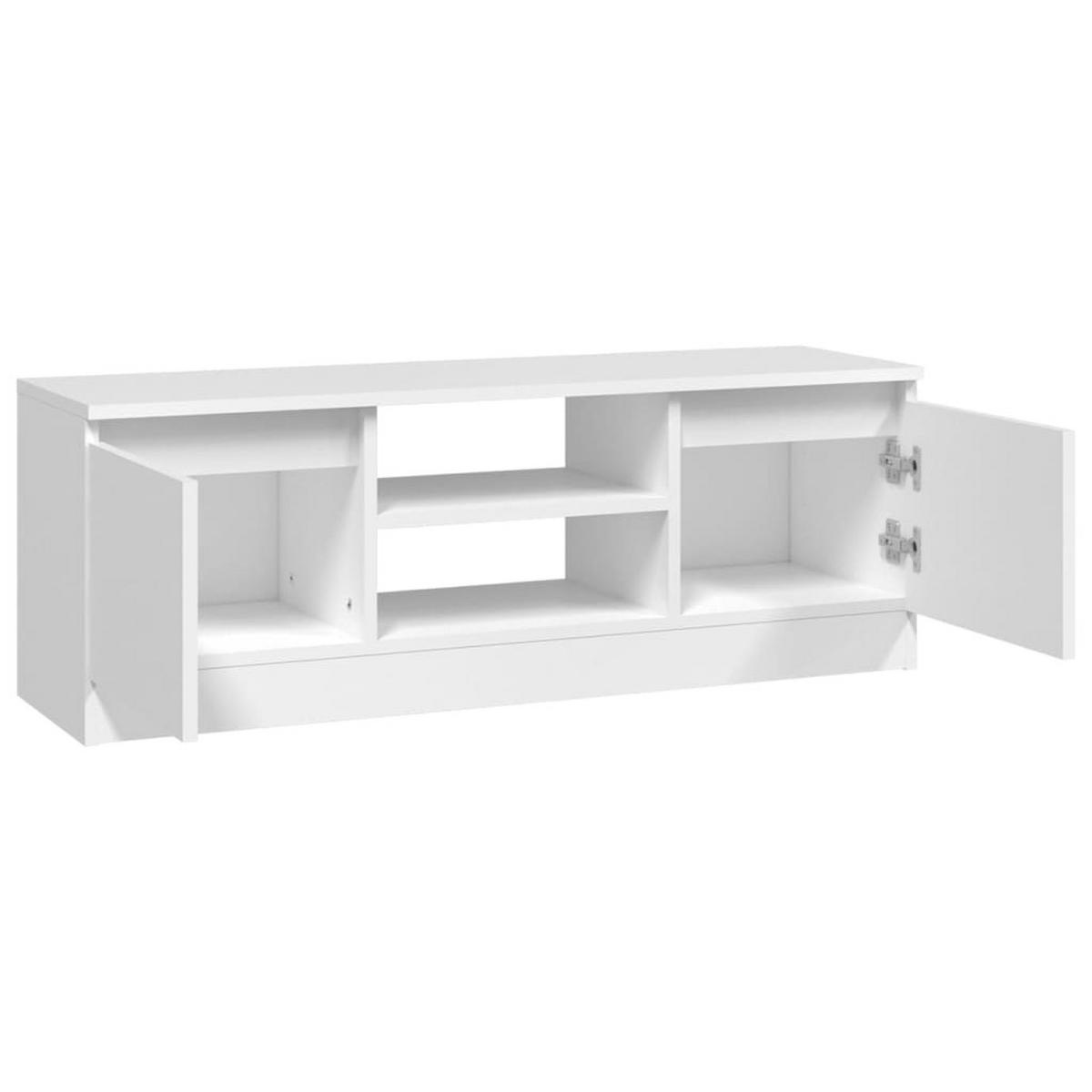 TV-SCHRANK Mit Tür Weiß 102/30/36 Cm - Weiß, Holz (102/36/30cm) - vidaXL