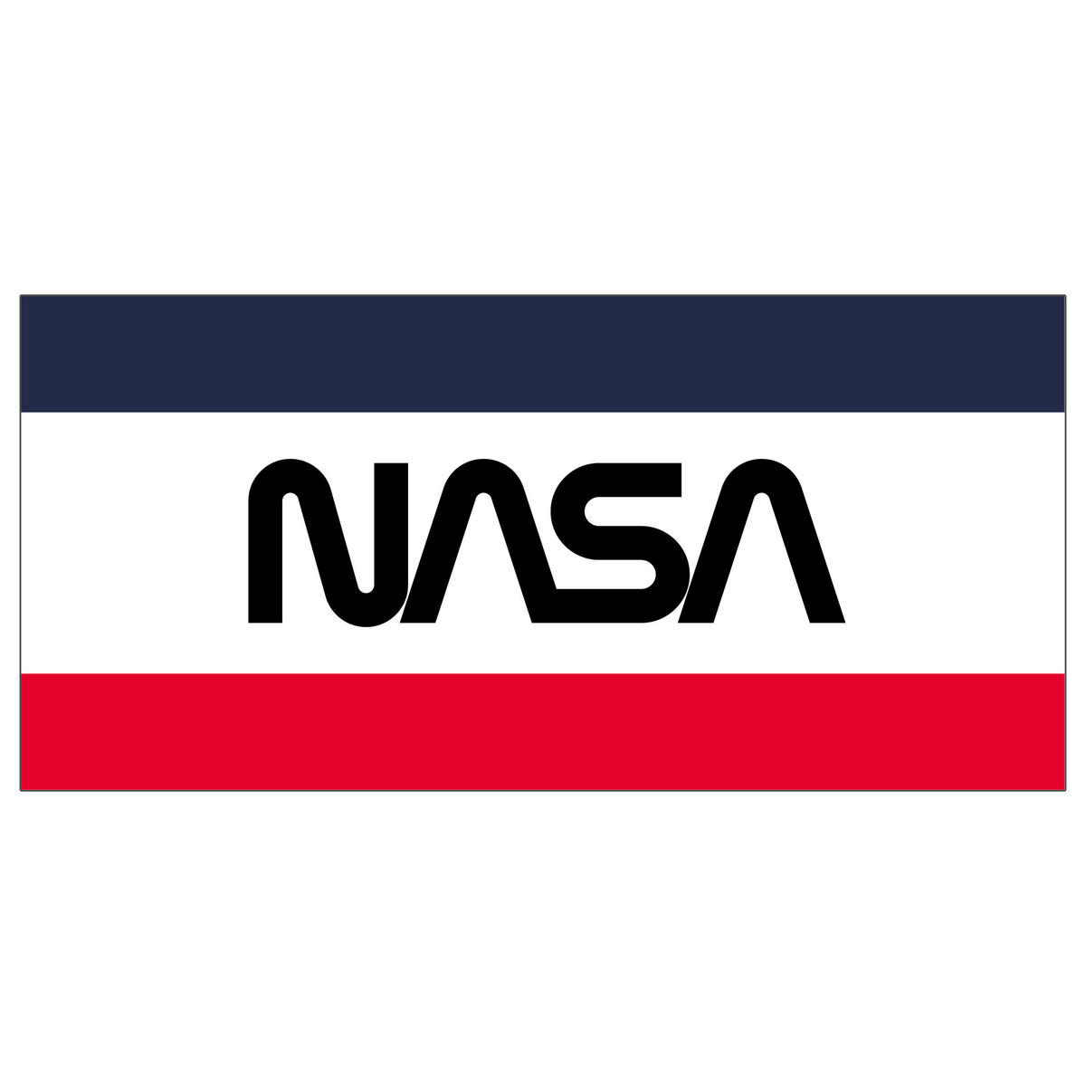 KAFFEEBECHER NASA Weiß/Rot/Blau 320 ml - Multicolor, Keramik (0.32L) - United Labels