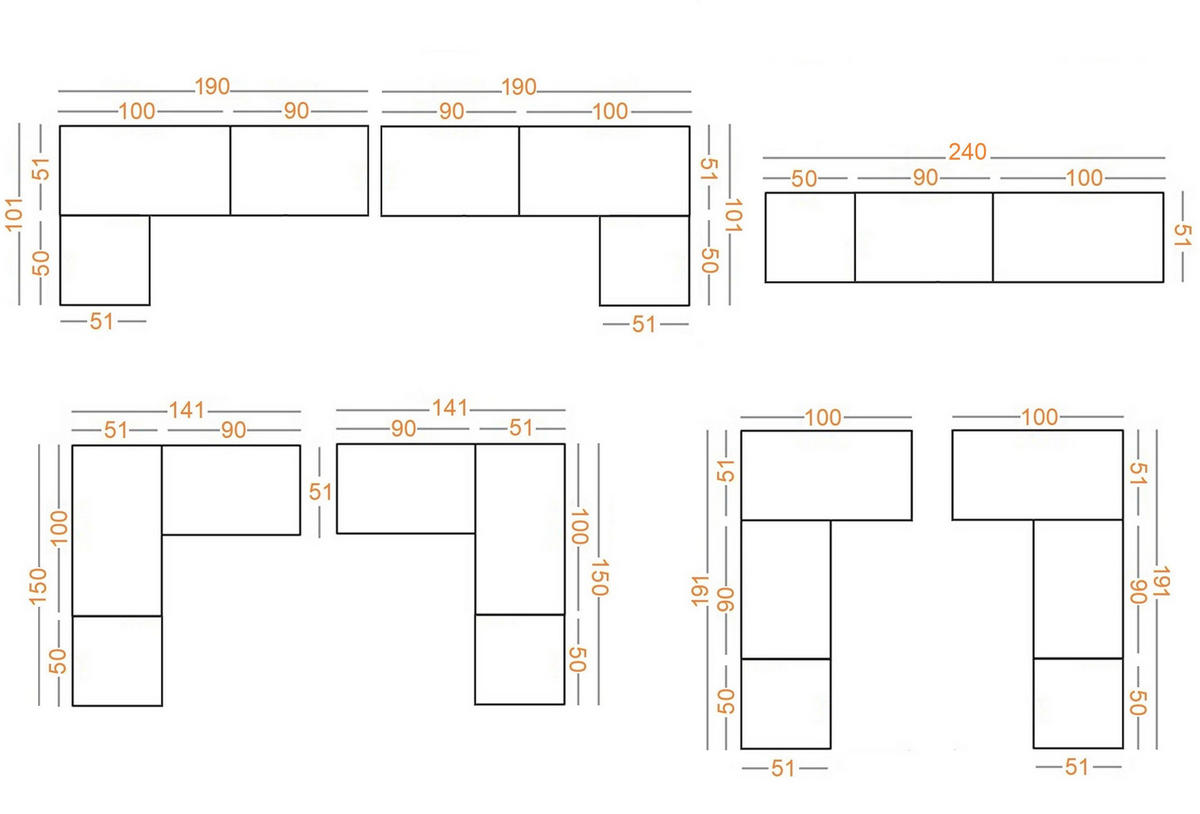 OFFENER-GARDEROBENSCHRANK TRES D/B Weiß 240/206/51 cm - Weiß, Holzwerkstoff (240/51/206cm) - Marmex Möbel