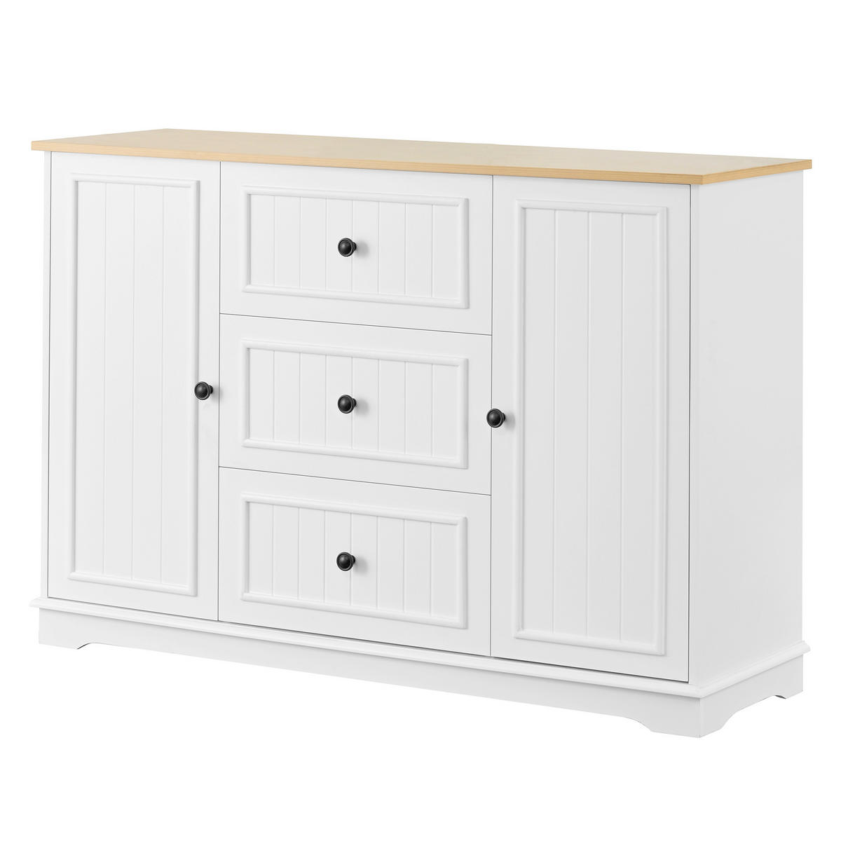 ANRICHTE Weiß 126/40/86 cm - Weiß, Holz (126/86/40cm) - PANGIVO