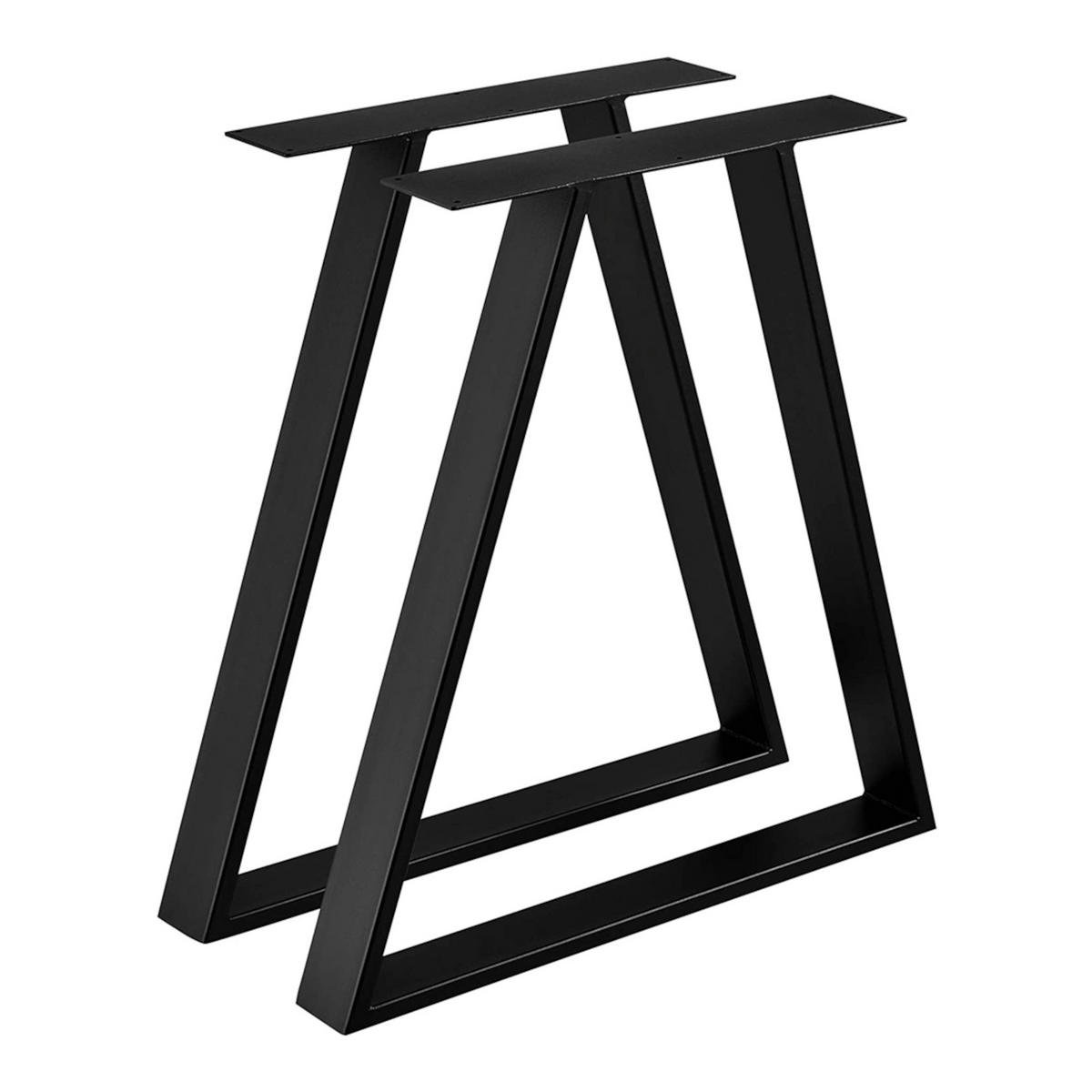 TISCHGESTELL-SET 2 TLG. Lyngby - Schwarz, Metall (55/72/6cm) - [en.casa]