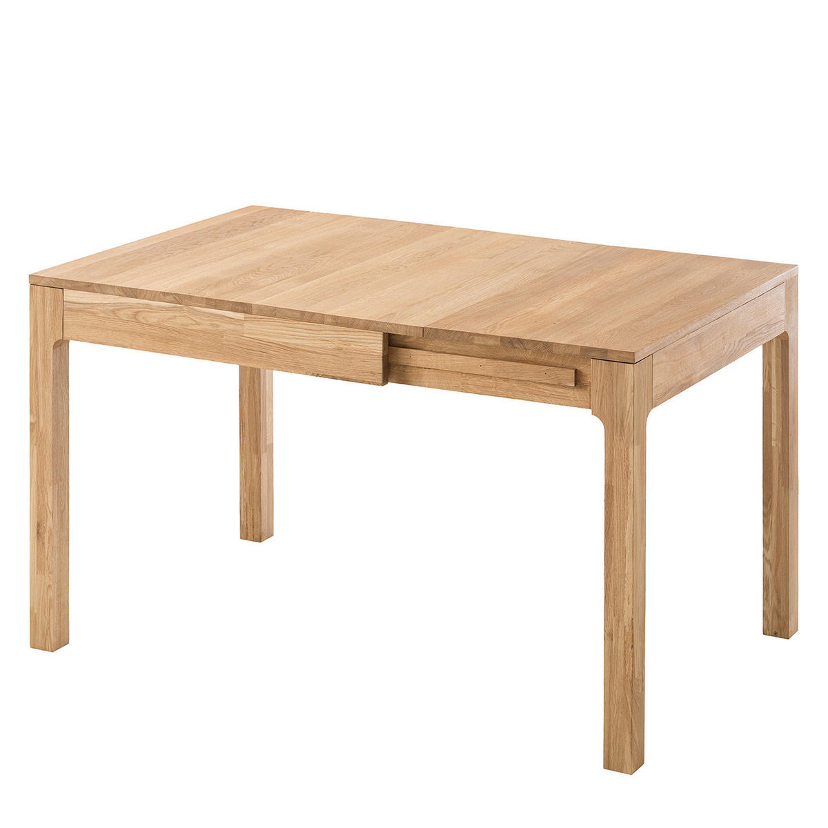 ESSTISCH - Massivholz - Eichefarben, Holz (85/80/75cm) - home24