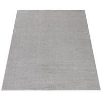 KURZFLORTEPPICH Waschbar, einfarbig, Silber, 140 x 200 cm - Silberfarben, Textil (140/200cm) - KADIMA DESIGN