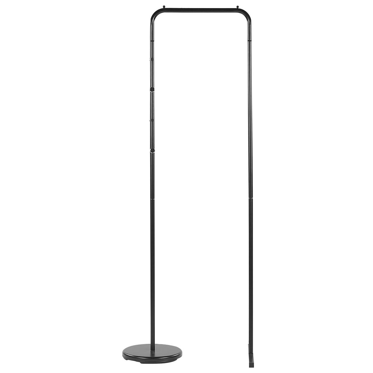 KLEIDERSTÄNDER Metall schwarz 175 cm Benton - Schwarz, Metall (50/175/50cm) - Beliani