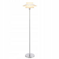 STEHLEUCHTE Albert 40/25/145 cm - Weiß, Metall (25/20/143cm) - Nettlife
