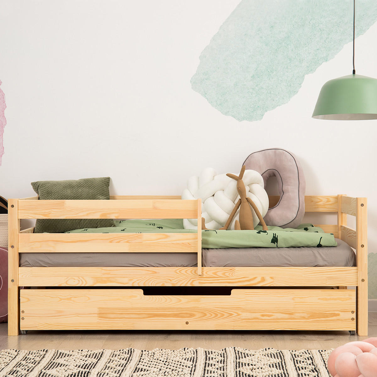 POSTEL 90/190 Diane Přírodní dřevo - hnědá, dřevo (90/190cm) - Petits-meubles