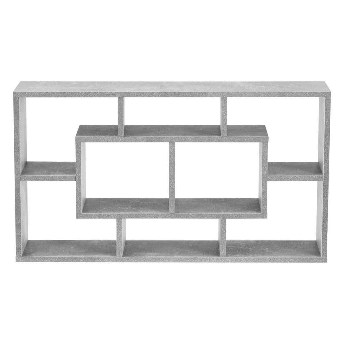 WANDREGAL Saputit - Grau, Holzwerkstoff (85/48/16cm) - [en.casa]