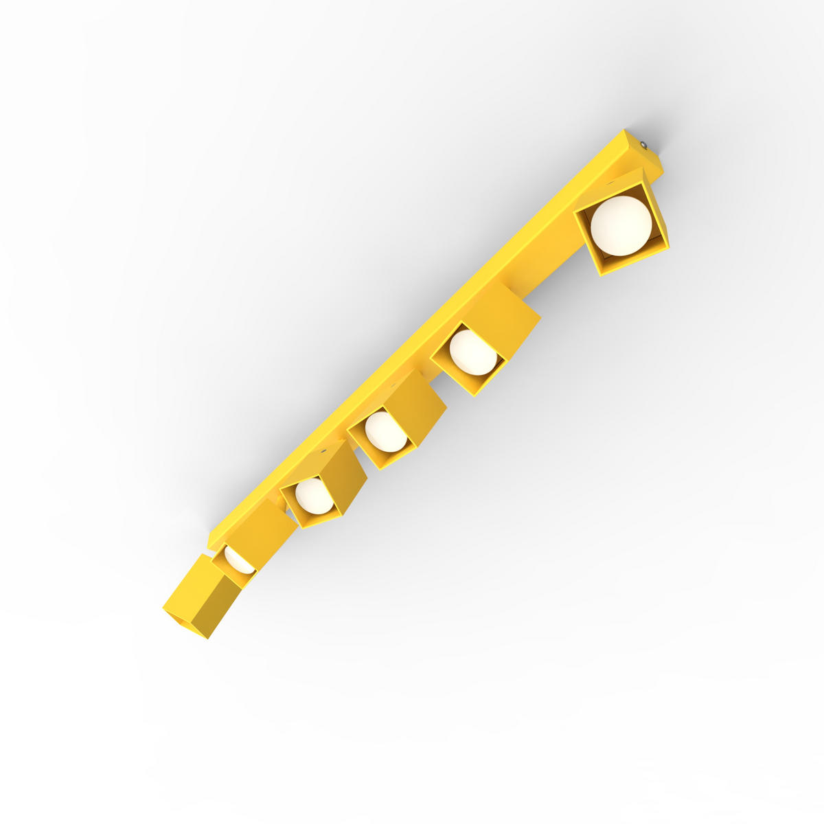 DECKENLEUCHTE - Gelb, Metall (6/90/18cm) - Lumicom