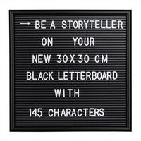 LETTERBOARD - Schwarz, Kunststoff (30/2/30cm) - Relaxdays