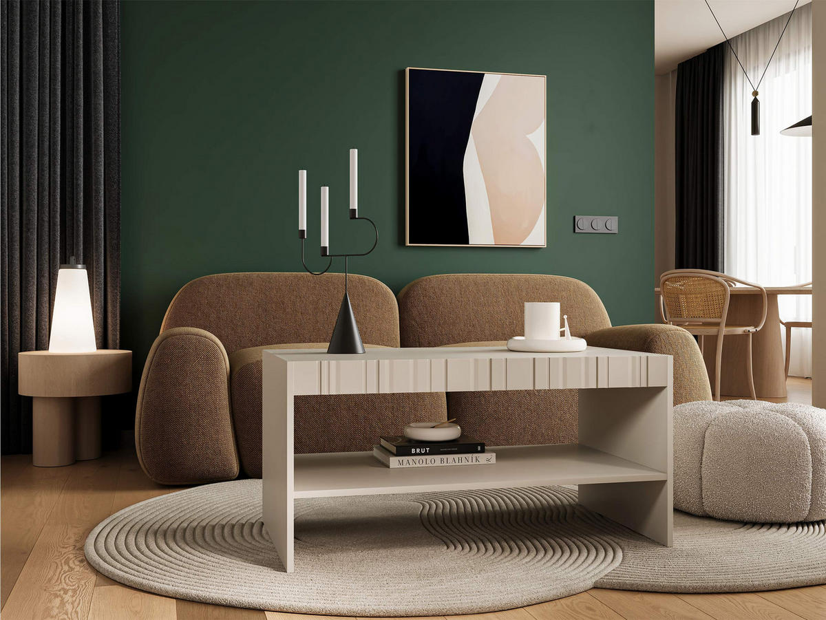 COUCHTISCH Isla - Beige, Holzwerkstoff (100/57/50cm) - MIRJAN24