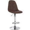 BARHOCKER Metall braun - Braun, Textil/Metall (47/99/56cm) - CLP