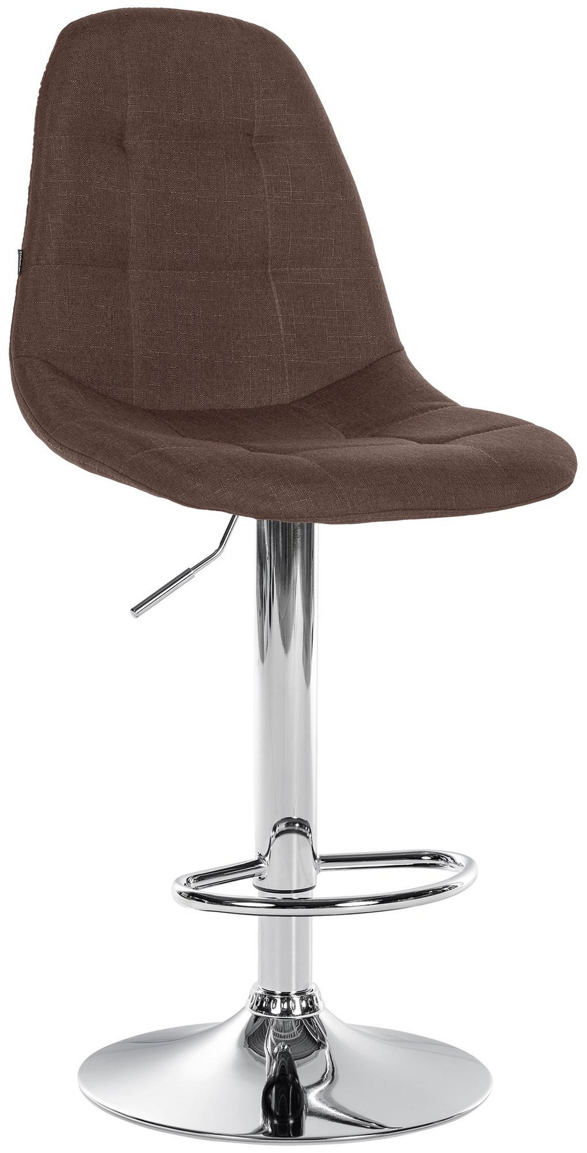 BARHOCKER Metall braun - Braun, Textil/Metall (47/99/56cm) - CLP