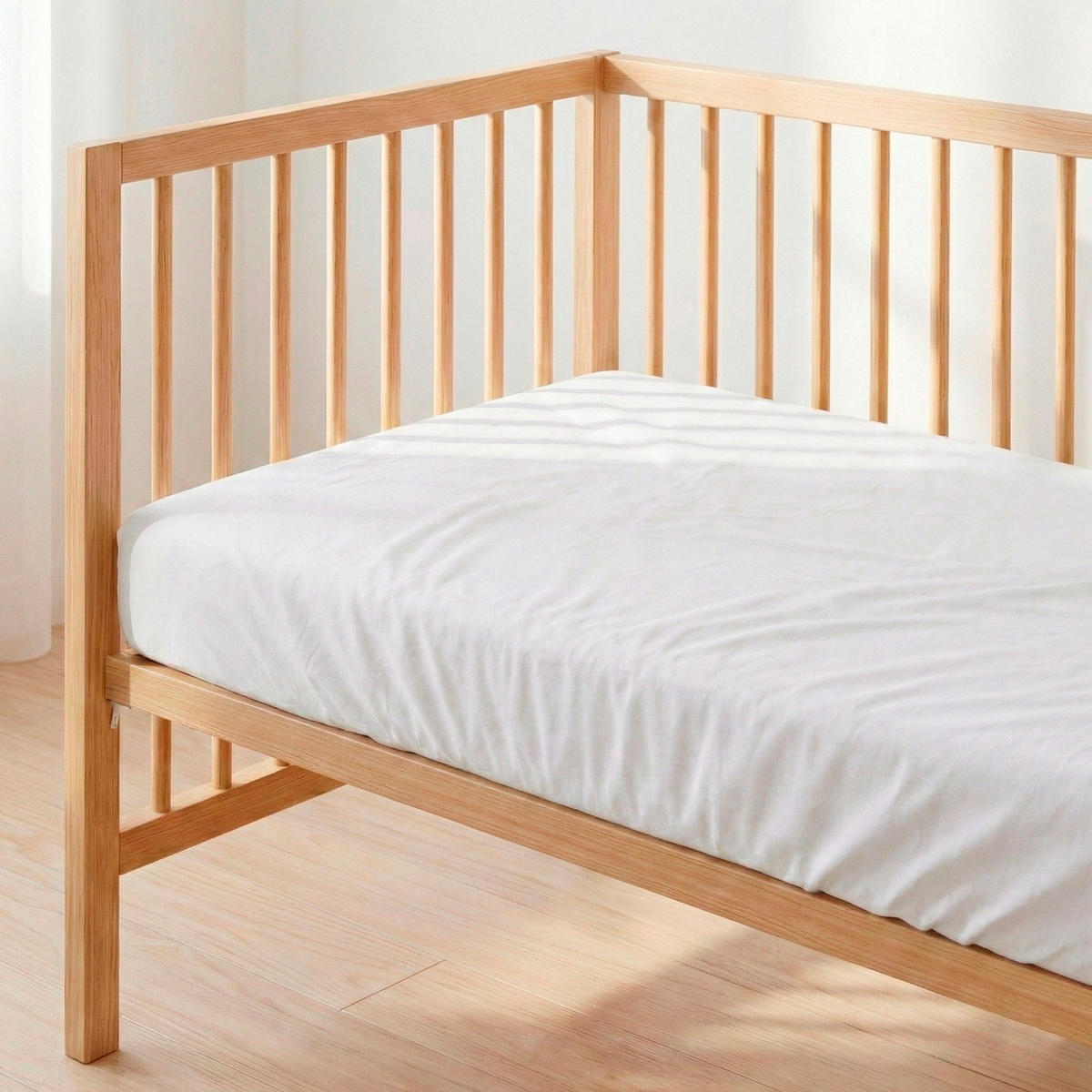 SPANNBETTTUCH basic 60x120x14 cm (kinderbett) weiss - Weiß, Textil (60/120cm) - Happy Friday