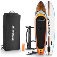STAND UP Paddle Board Beach Rocker aufblasbar mit Tasche & Zubehör - Orange, Kunststoff (320/76.5/15cm) - Artsport