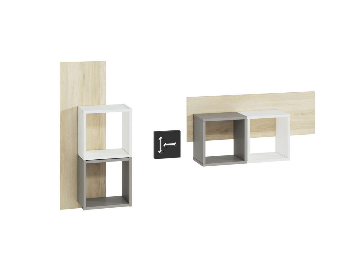 STANDREGAL – DROP 18 – 92 cm – Drop – Sonoma Eiche - Sonoma Eiche, Holzwerkstoff (92/29/2cm) - hi-markt