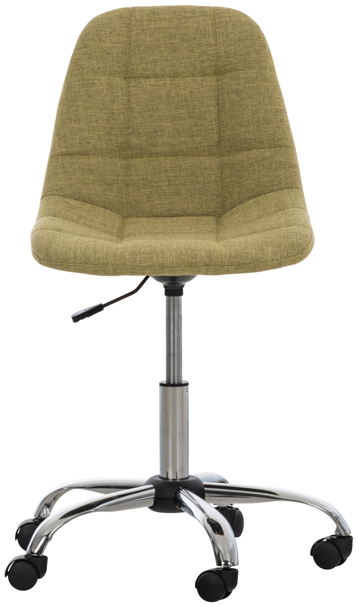 DREHSTUHL Stoff grün - Chromfarben/Grün, Textil/Metall (55/79/55cm) - CLP