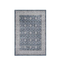 KURZFLOR-TEPPICH Visco Blau/Creme 120x160 cm - Multicolor, Textil (120/160cm) - Vercai Rugs